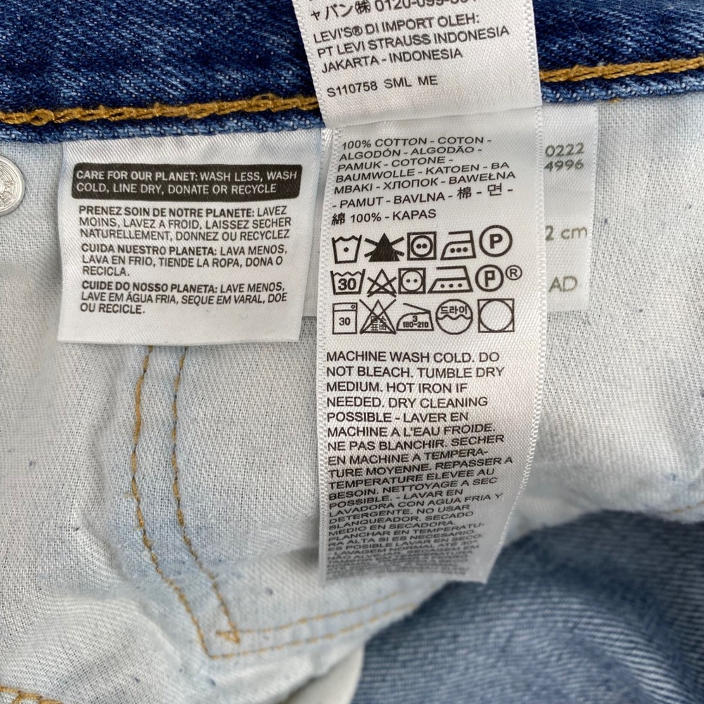 Levi Strauss 505 Jeans Mens W40 L30 Blue Straight Fit Denim Pants - Picture 7 of 10
